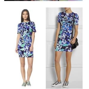 Peter pilotto x target purple floral stretch mini dress sz medium